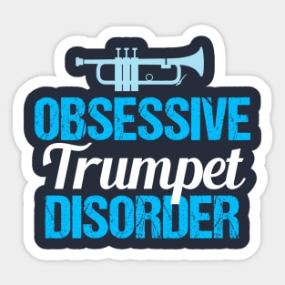 Funny Trumpet Player Sticker